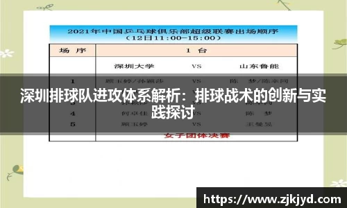 深圳排球队进攻体系解析：排球战术的创新与实践探讨